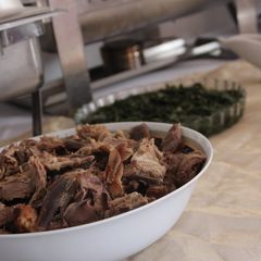 A picture of Rosemary roasted lamb.