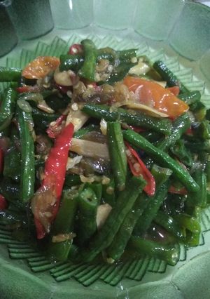 Foto resep Oseng kacang panjang