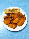 Salmón al Eneldo con Boniatos al horno