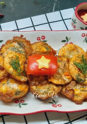 Hình của món Trứng chiên bắp thì là.