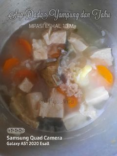 Foto resep MPASI Sup Dada Ayam Kampung Cincang dan Tahu Kol