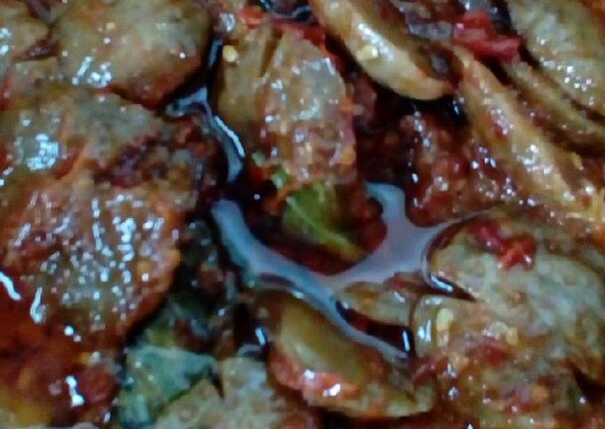 Semur jengkol pedas