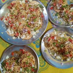 Papdi chat A picture of Papdi chat.