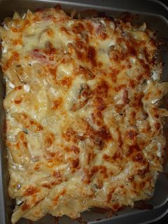 Una foto de 🍝Macarrones gratinados🧀