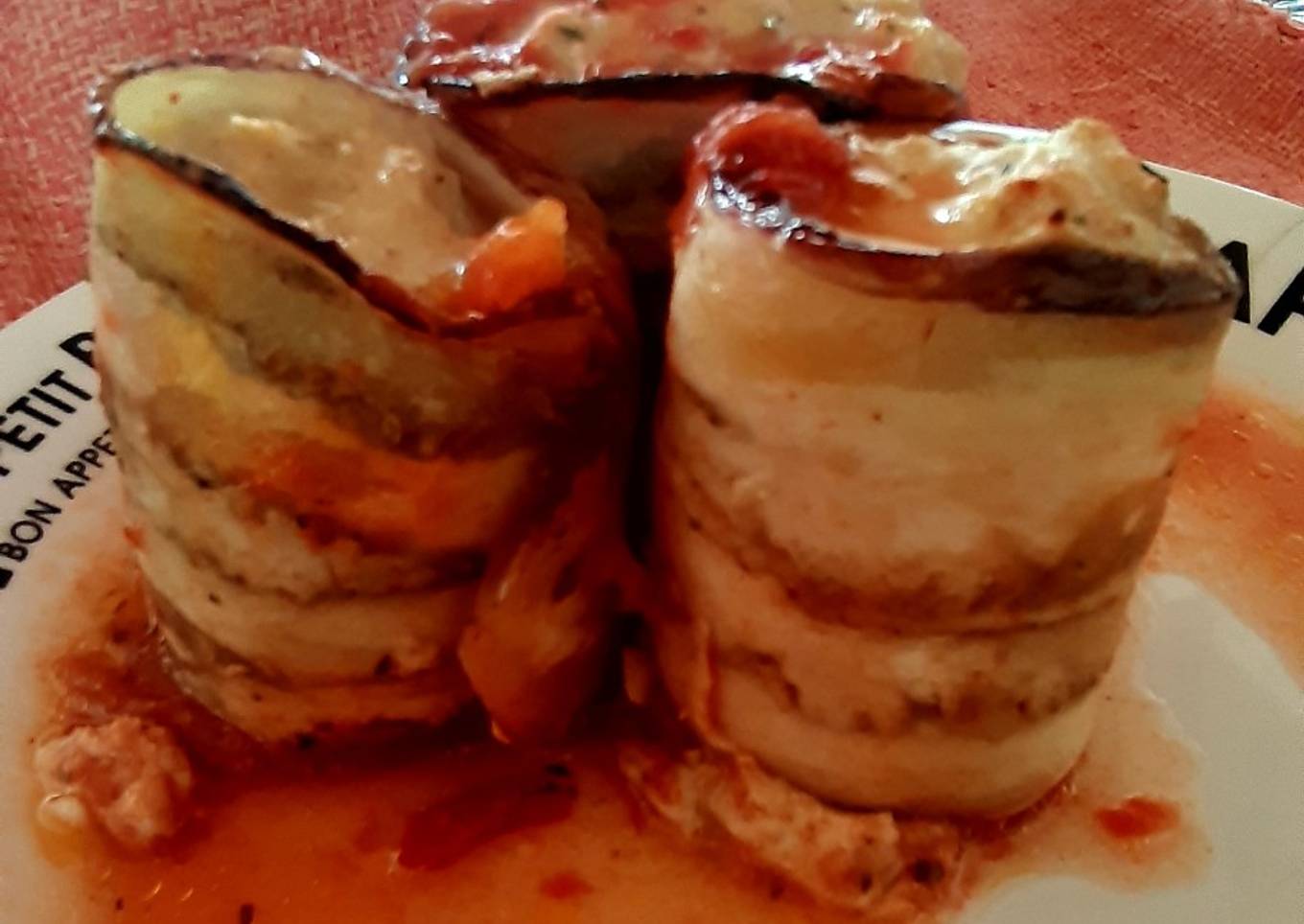Envoltinis de berenjena y pollo 🍆