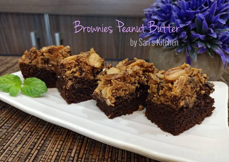 Resep Brownies Peanut Butter yang pingin nambah