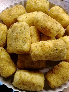 Una foto de Bombas de papa rellenas