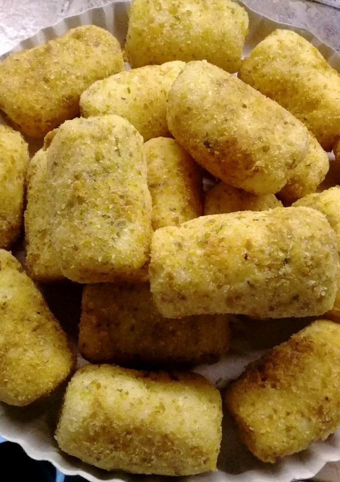 Una foto de Bombas de papa rellenas