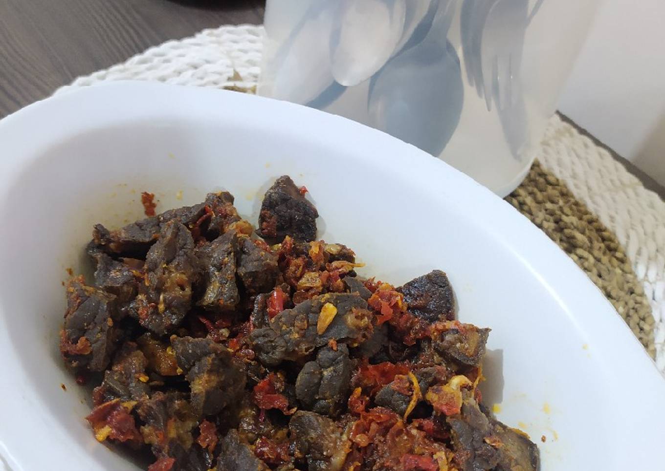 Paru Sapi Balado