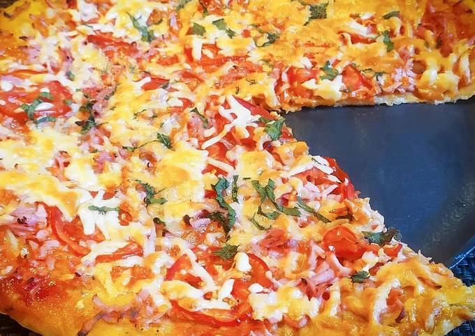 Быстрое дрожжевое тесто для пиццы на воде — рецепт с фото пошагово