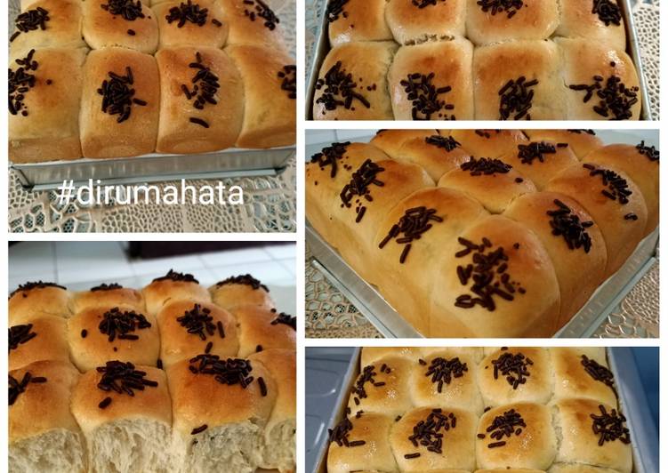 Resep Roti Sobek Isi Selai Coklat Meses 🥖🥐🍞 Anti Gagal