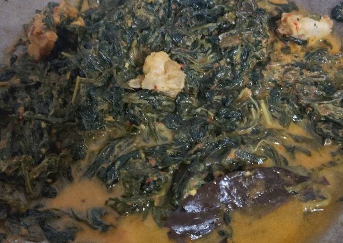 Cara Buat Sayur Daun Pepaya Tulang Ayam Kuah Santan Bahan Sederhana