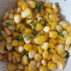 A picture of Corn chaat.