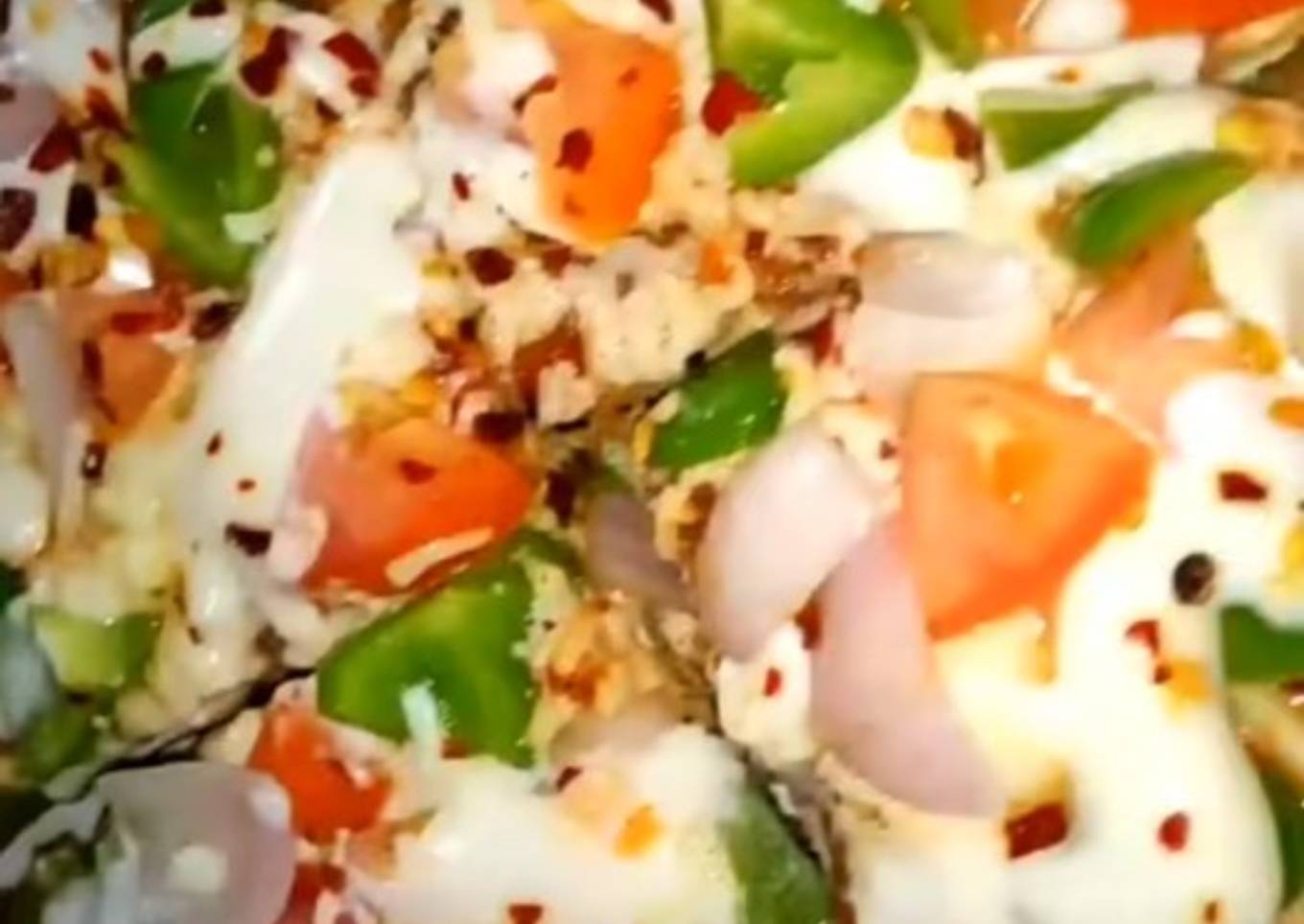 Left Over Chapati Egg Pizza