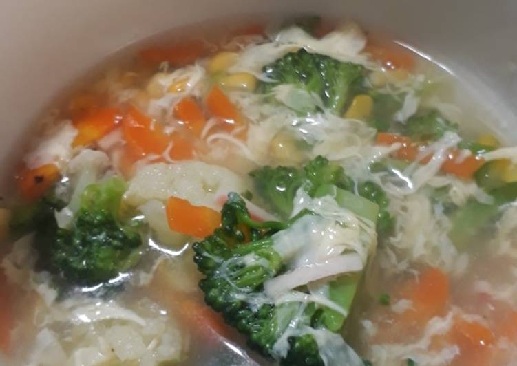 Bagaimana Membuat Sup krim kepiting &amp; jagung royko, Praktis