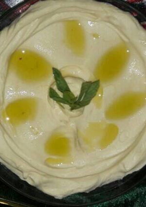 صورة لوصفة حمص بطحينة🍥