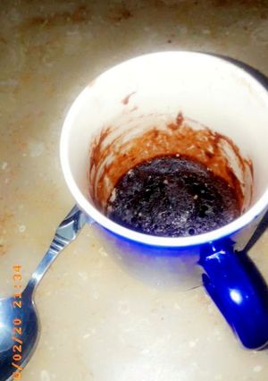 A picture of Easy chocolate mug cake recipe.