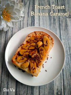 Foto resep French Toast Banana Caramel