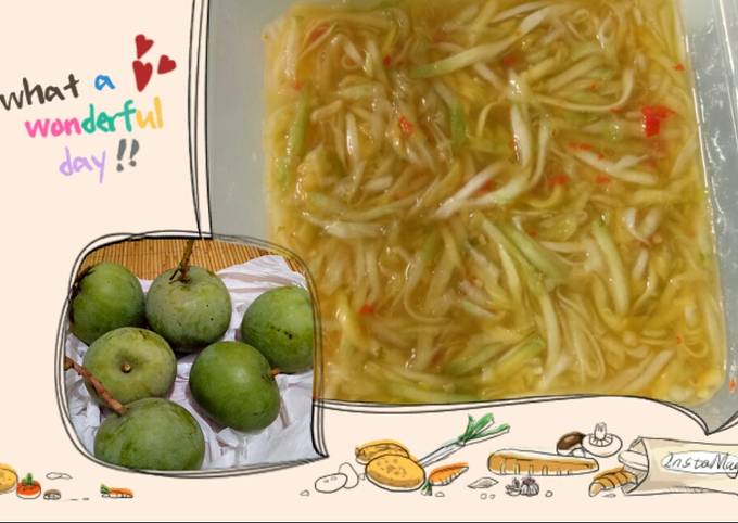 Ternyata begini lho! Bagaimana cara memasak Rujak Serut Mangga yang sempurna