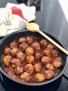 Une photo de Boulettes de viande en sauce aigre-douce