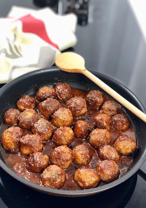 Une photo de Boulettes de viande en sauce aigre-douce