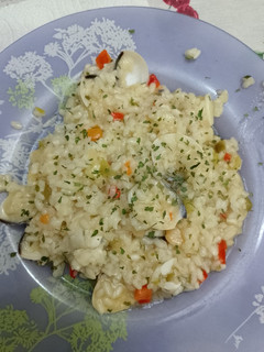 Una foto de Arroz blanco con almejas