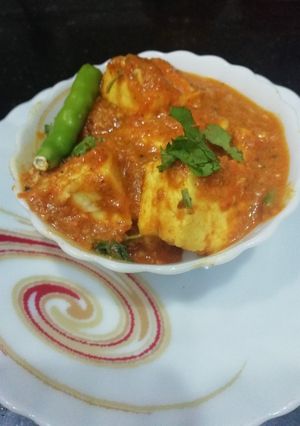 A picture of Paneer Kolhapuri.