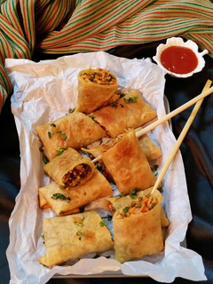 A picture of Crispy Spring Rolls.