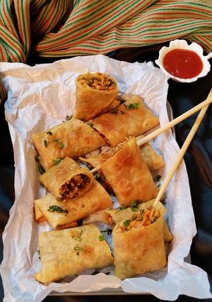 A picture of Crispy Spring Rolls.