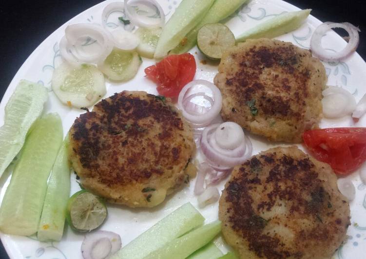 Potato and chicken kabab