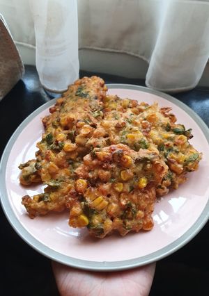 Foto resep Bakwan jagung bayam