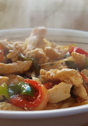 Una foto de Fajitas de pollo especiadas