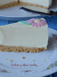 Una foto de Tarta de limón fría