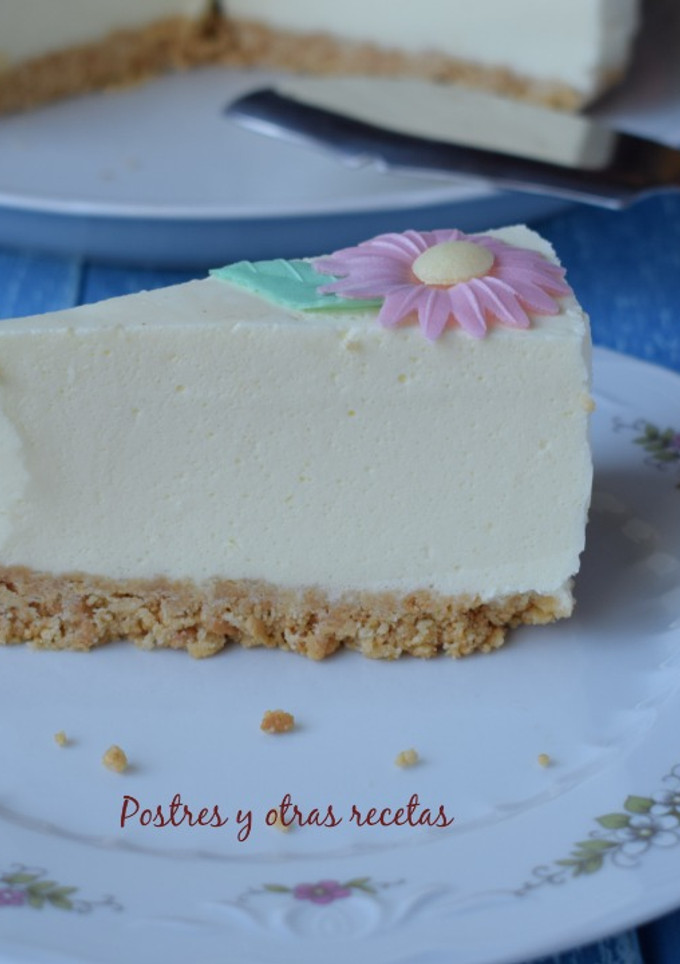 Una foto de Tarta de limón fría