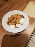 Spaghetti with eggs