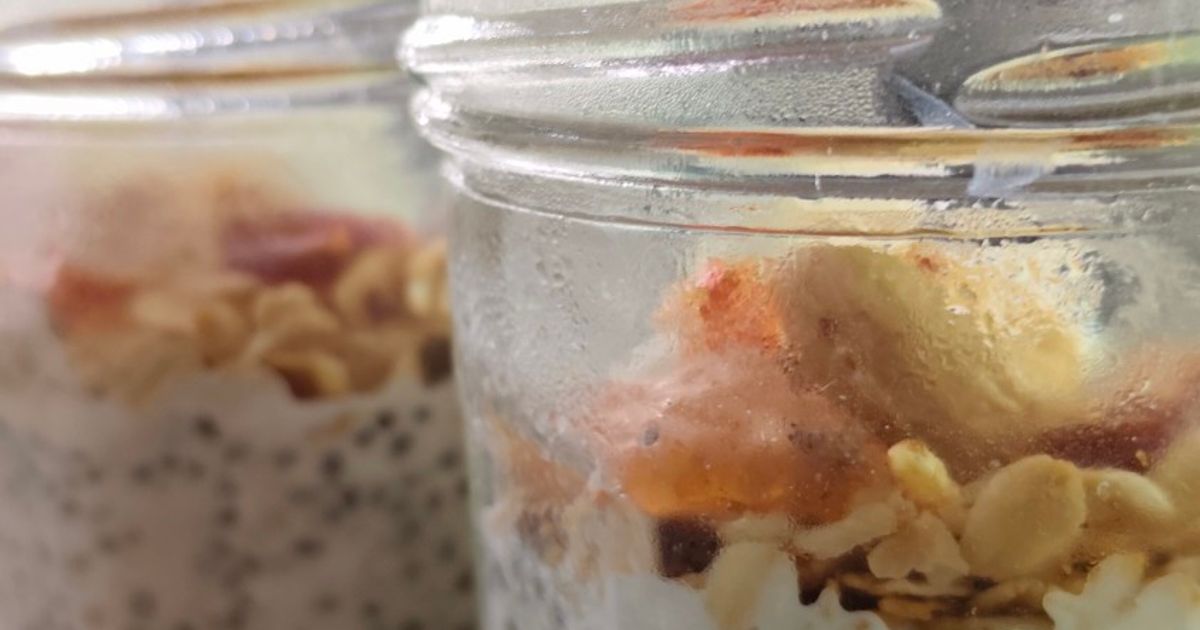 Overnight oat mudah, cepat, sehat