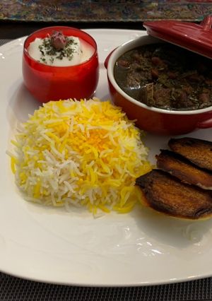 عکسی از دستور 🍀☘️ قورمه سبزی ☘️🍀