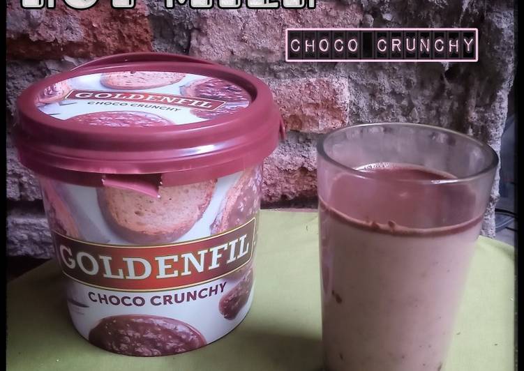 Cara Gampang Bikin Hot milk choco crunchy Anti Gagal