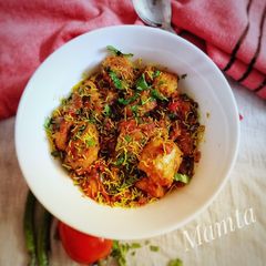 A picture of Masala pav.