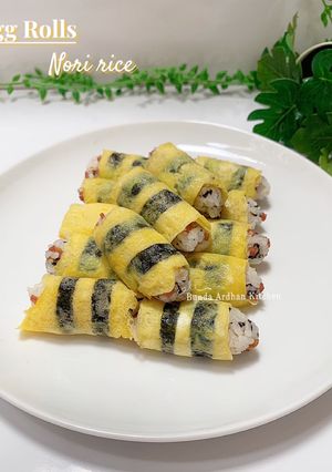Foto resep Egg Rolls Nori Rice