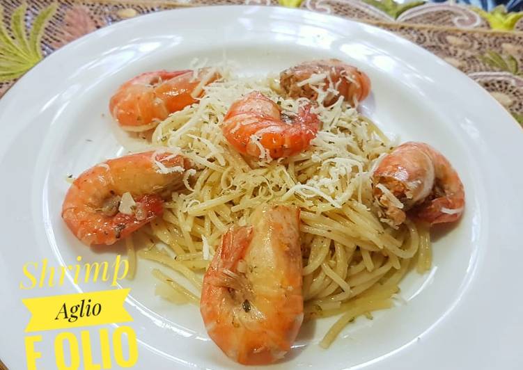 Resep Shrimp aglio e olio yang Enak Banget