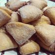 Μπισκοτοκουλούρα (τριγωνάκια) με ανθότυρο 💕