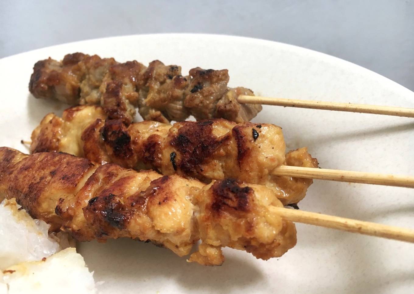 Sate Ayam & Sapi Teflon Praktis Diet Keto / DEBM