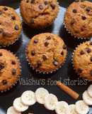 Wheat Banana Jaggery Muffins