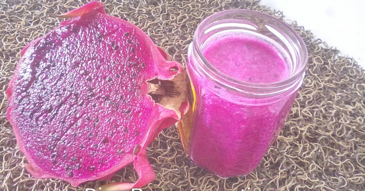 Resep Jus Buah Naga Susu Oleh Dian Purnamawati Bunda Rasyid Putri