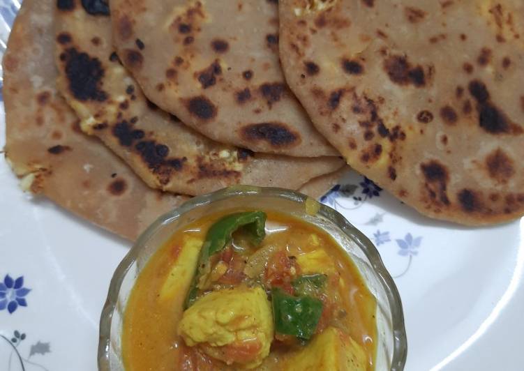 Step-by-Step Guide to Prepare Speedy Whole wheat paneer paratha