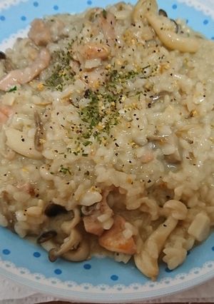 雞肉野菇燉飯 的食譜成品照片