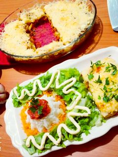 صورة لوصفة غراتان شاورما 🍱🥘