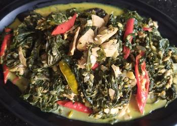 Resep Mudah Gulai Daun Singkong Padang dengan Tuna Paling Enak