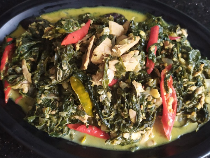 Resep Gulai Daun Singkong Padang dengan Tuna, Enak